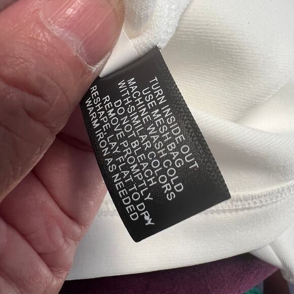 Boston Proper, White Keyhole Neckline with Gold Rivets Size S - Picture 8 of 9